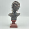 French 19th  Bronze Bust Of A Lady By Emmanuel Villanis