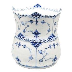 Rare Royal Copenhagen Blue Fluted Half Lace Vase Model 627 C1900