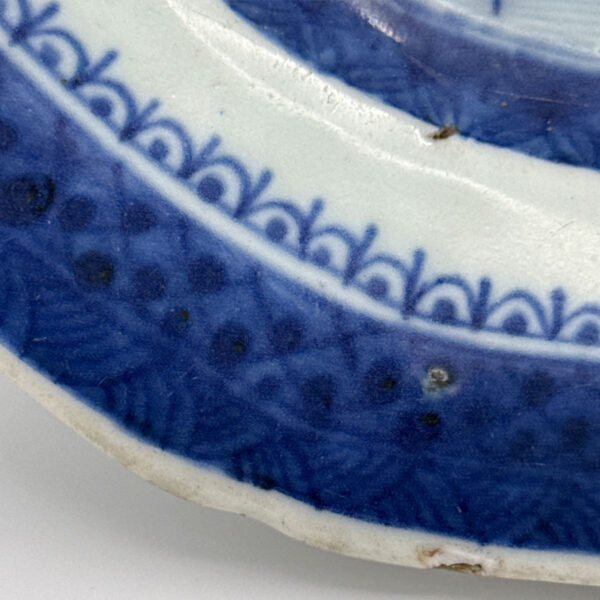Chinese Blue and White Willow Pattern Nankeen Platter C1780