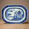 Chinese Blue and White Willow Pattern Nankeen Platter C1780