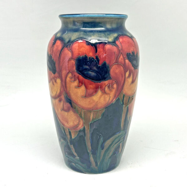 Fantastic Big Poppy William Moorcroft Vase C1920