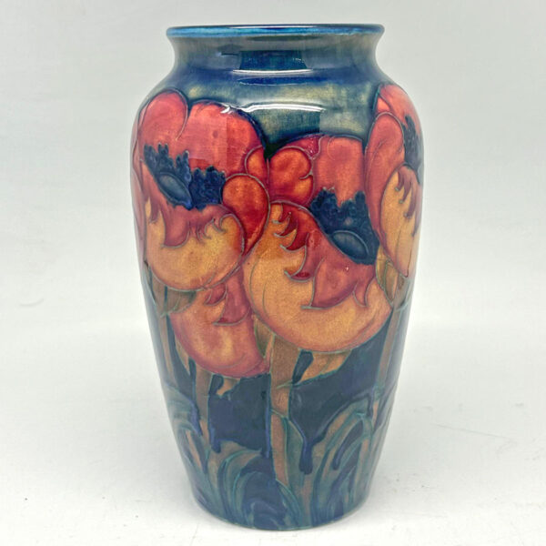 Fantastic Big Poppy William Moorcroft Vase C1920