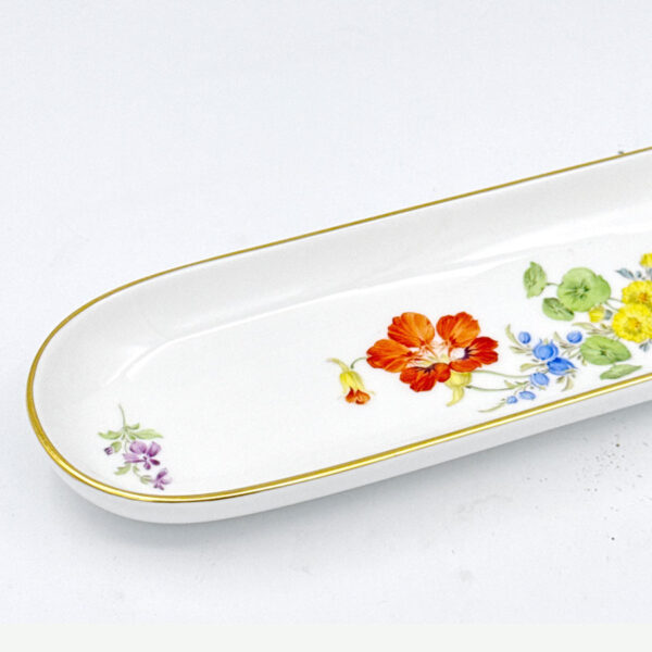 Meissen Hand Painted Floral Pin Tray
