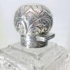 Hallmarked Silver Square Cut Glass Perfume Bottle Chester 1905