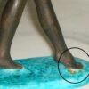 Art Deco Goldscheider Nude Figurine of a Lady with a Basket