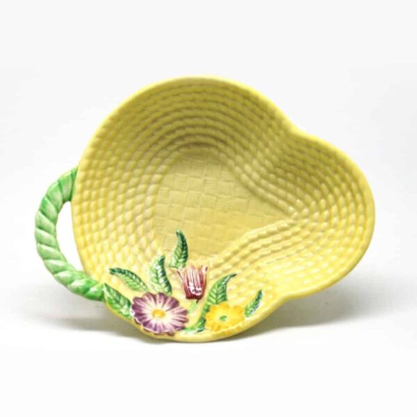 Carlton Ware Floral Basket Weave Compote
