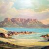 John L Faurie  Cape Seascape Oil on Board