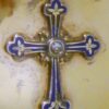 Hallmarked Gilded Silver Chalice with Enamel in the Cross