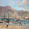 Terence John McCaw Oil on Board of Hout Bay