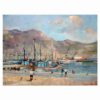 Terence John McCaw Oil on Board of Hout Bay