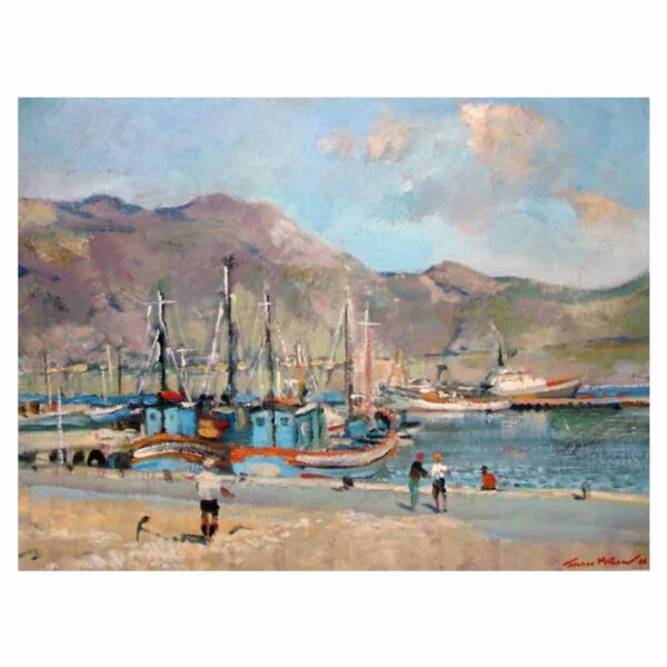 Terence John McCaw Oil on Board of Hout Bay