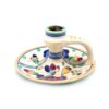 Gouda Holland Hand Painted Floral Chamber Stick
