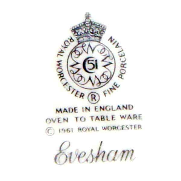 Royal Worcester Evesham Demitasse Duo