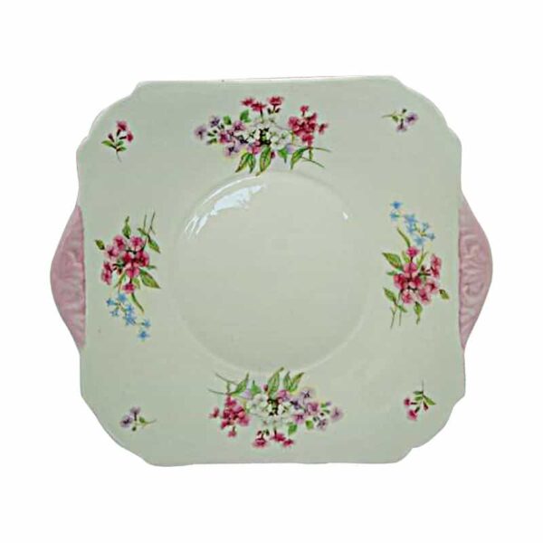 Shelley Stocks Pattern Cake Plate