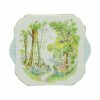 Shelley Woodlands Pattern Large Cake Plate