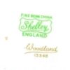 Shelley Woodlands Pattern Large Cake Plate