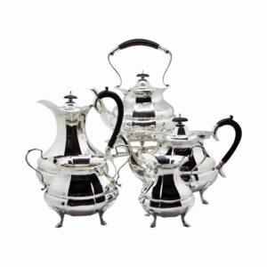 Hallmarked Silver 5 Piece Tea Set Sheffield 1946