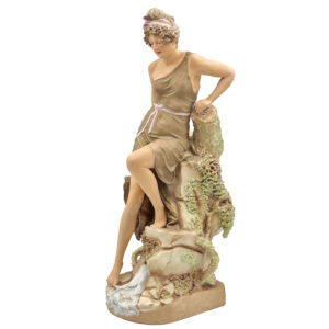 Art Nouveau Royal Dux Bohemia Erotic Diva Porcelain Figurine