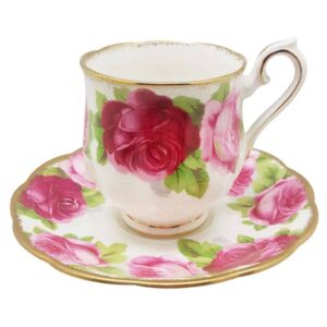 Royal Albert Old English Rose Demitasse Duo