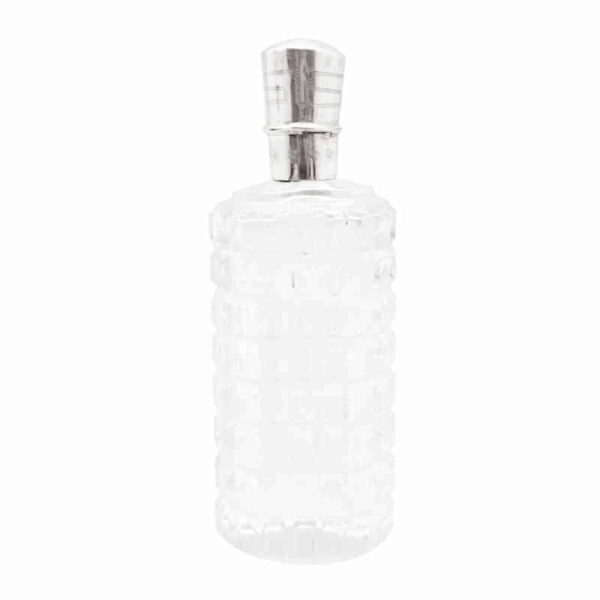 French Small Silver Top Perfume Bottle