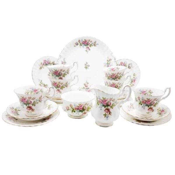 Royal Albert Moss Rose Tea Set