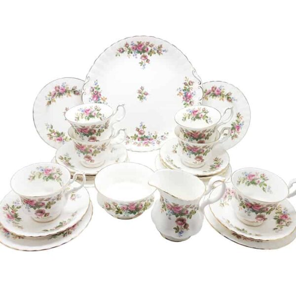 Royal Albert Moss Rose Tea Set
