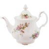 Royal-Albert-Moss-Rose-Teapot Royal Albert Moss Rose Tea Pot
