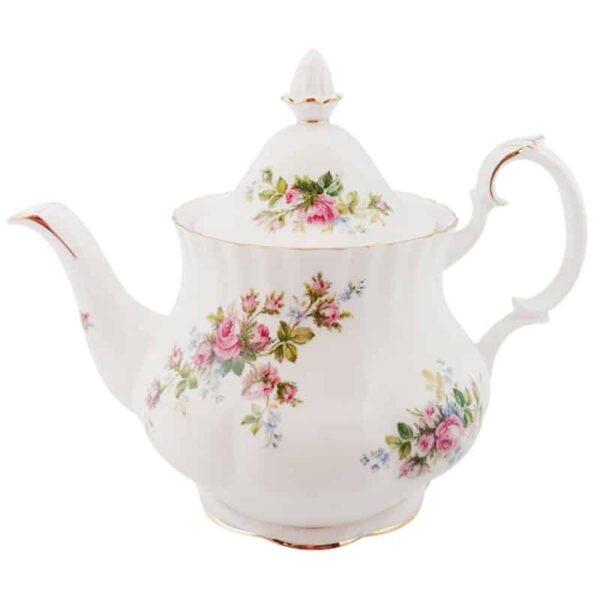 Royal-Albert-Moss-Rose-Teapot Royal Albert Moss Rose Tea Pot