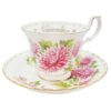 Royal Albert November Chrysanthemum Flower of the Month Tea Duo