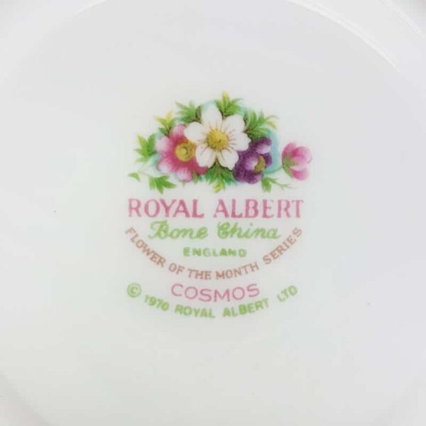 Royal Albert October Cosmos Flower of the Month Tea Duo