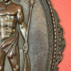 Bronze Wall Plaque Of A Man and Cherub