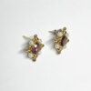 18 Carat Gold  Amethyst And Pearl Earrings
