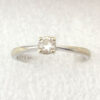 18CT White Gold Solitaire Diamond Ring