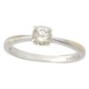 18CT White Gold Solitaire Diamond Ring