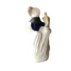 Staffordshire Flat Back Lady With Bird