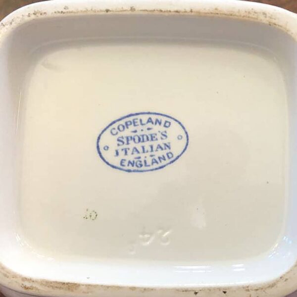 Copeland Spode Blue Italian  Coffee Pot Blue Marking