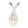 Vinegar and Oil Dispenser Bottle With Birmingham Silver Mounts