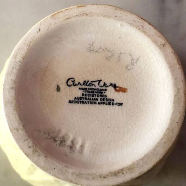 Carlton Ware Foxglove Preserve Jar Yellow