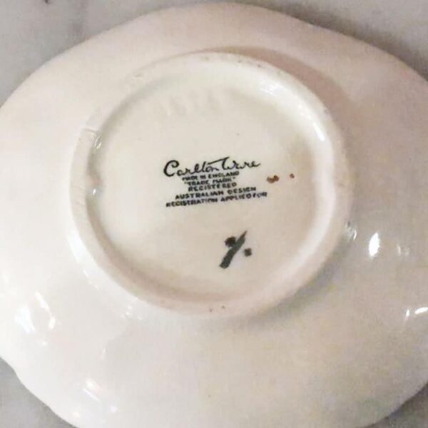 Carlton Ware Foxglove Green Nut Dish