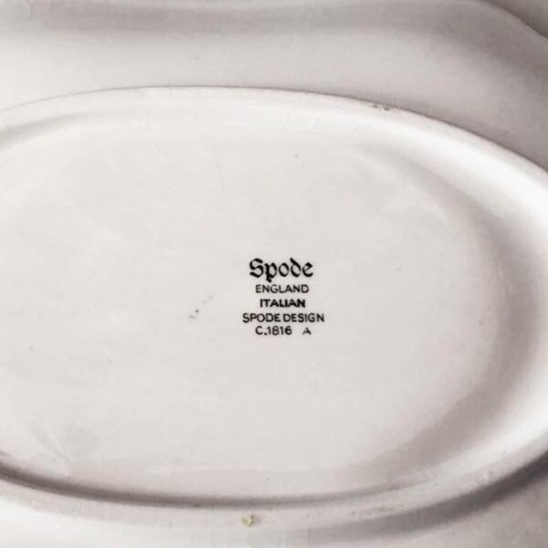 Copeland Spode Blue Italian Pattern Gravy Boat Modern Marking