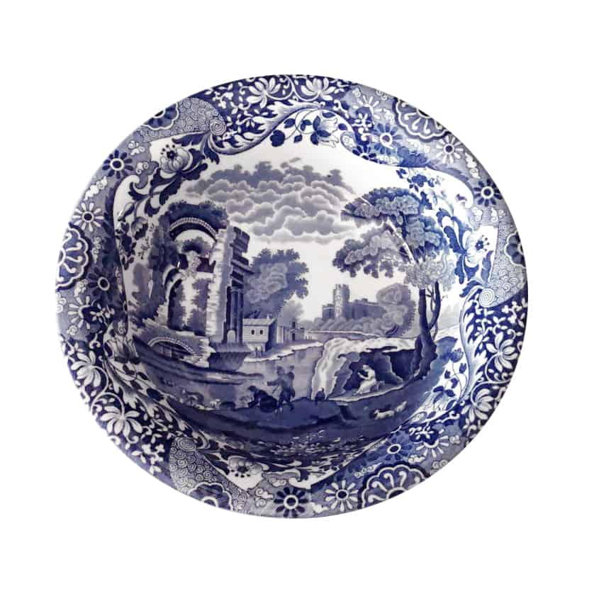 Copeland Spode Blue Italian Salad Bowl Clyde on 4th Antiques