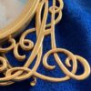Edward VII 18ct Gold and  Diamond Standing Miniature  Picture Frame London 1904
