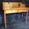 Victorian Oak Barley Twist Ladies Desk