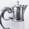 George V Clear Glass Silver Mounted Claret Jug Birm 1911
