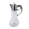George V Clear Glass Silver Mounted Claret Jug Birm 1911