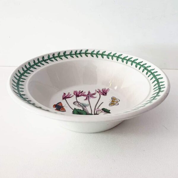 Portmeirion Botanic Garden Lipped Dessert Bowl Ivy Cyclamen