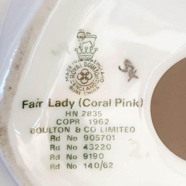 Royal Doulton Figurine Fair Lady Coral Pink HN2835