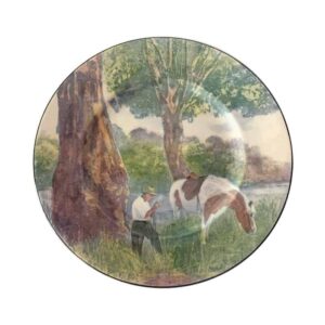 Royal Doulton Grazing Horse In Field D5633 Wall Plate