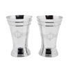 Pair Victorian Silver Beakers Birmingham 1882 Elkington