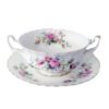 Royal Albert Moss Rose Soup Coupe